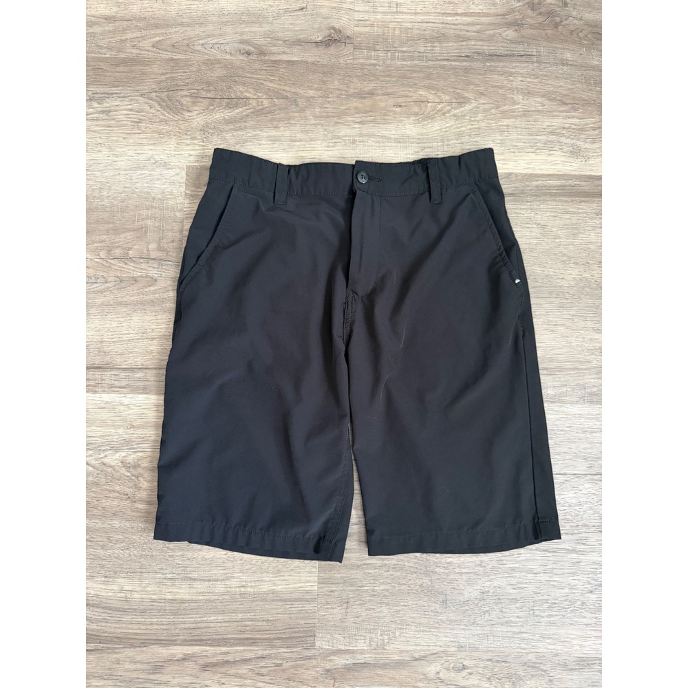 Quiksilver Boys Amphibian Hybrid Shorts Black Size 18 Adjustable Waist Chino